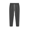 Pantaloni slim bărbați gri antracit cu șnur lung LW3055, ghost mannequin, vedere frontală