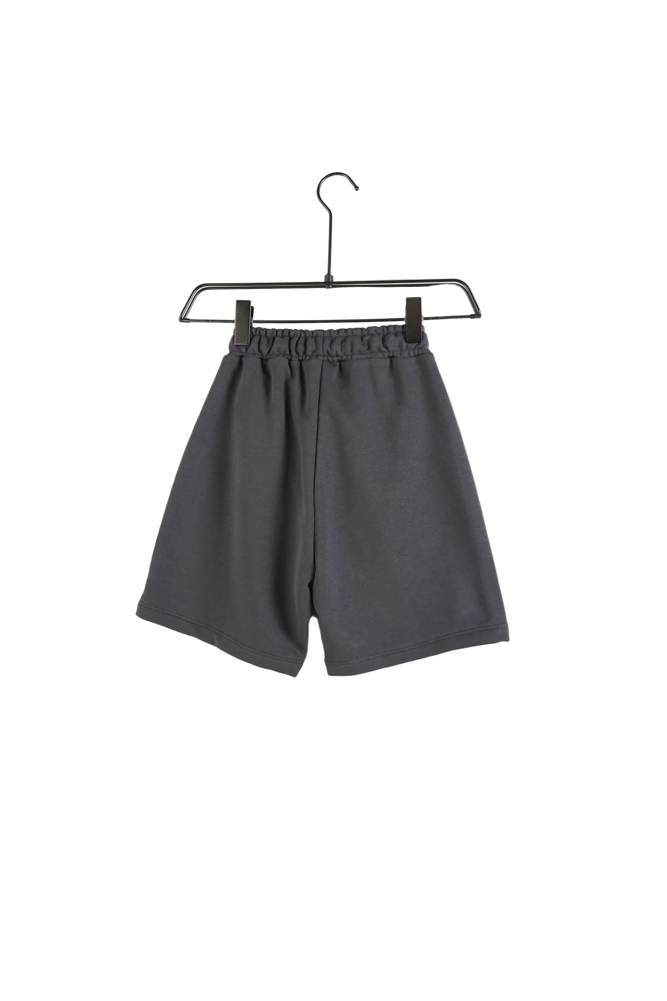 Pantaloni de trening scurți, culoare gri închis (rezistent la pete), cu buzunare și șnur