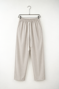 Pantaloni Wide Leg Bărbați Bej cu Șnur Lung – fotografie produs pe umeraș