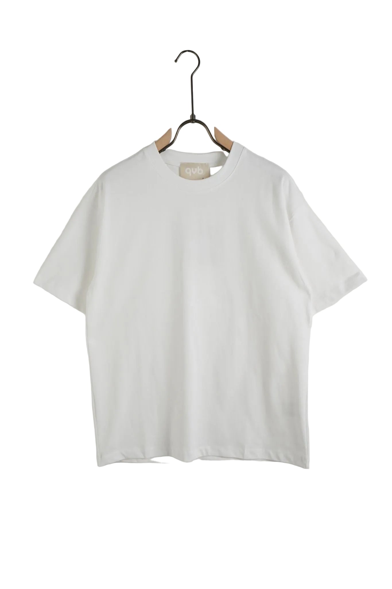 Tricou unisex alb din bumbac premium, croială clasică potrivită pentru bărbați și femei, piesă esențială în garderobă