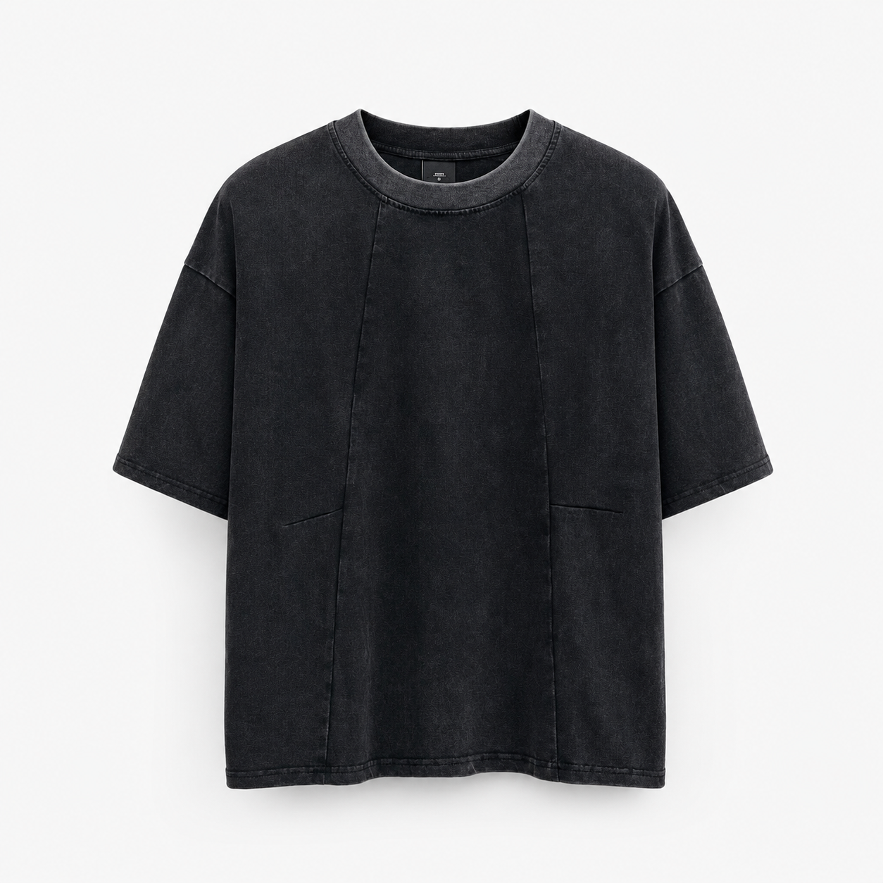 Set scurt confortabil 100% bumbac negru spre gri pentru ținute casual

