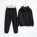 Trening Bărbați Negru cu Hanorac și Pantaloni Jogger — set complet
