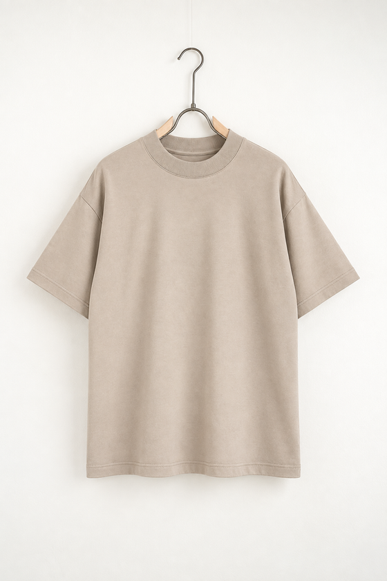 Tricou Apricot inchis Unisex - Bumbac 100%, Guler la Bază