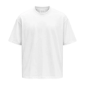 Tricou simplu alb 100% bumbac pentru ținute casual