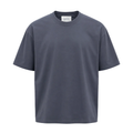 Tricou simplu gri închis 100% bumbac pentru ținute casual
