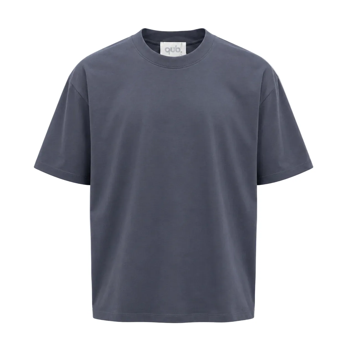 Tricou simplu gri închis 100% bumbac pentru ținute casual