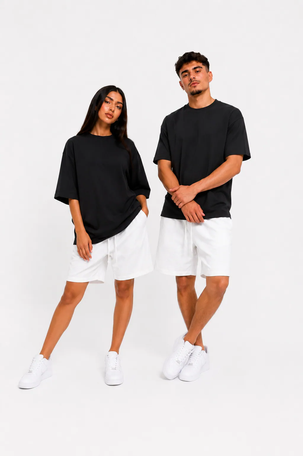 Tricou negru pentru bărbați, 100% bumbac, model casual confortabil
