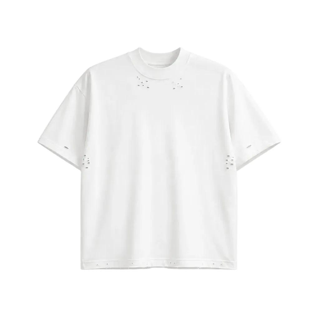 Tricou alb cu rupturi
