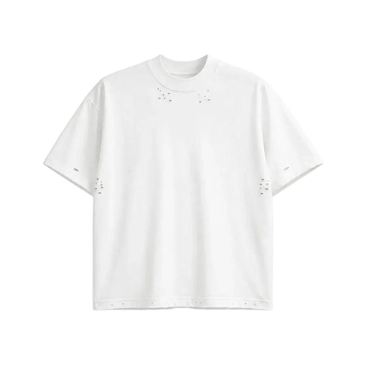 Tricou alb cu rupturi