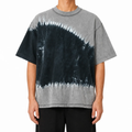 Tricou unisex Stormy Sky tie-dye gri și albastru, din bumbac – Atelier AXD