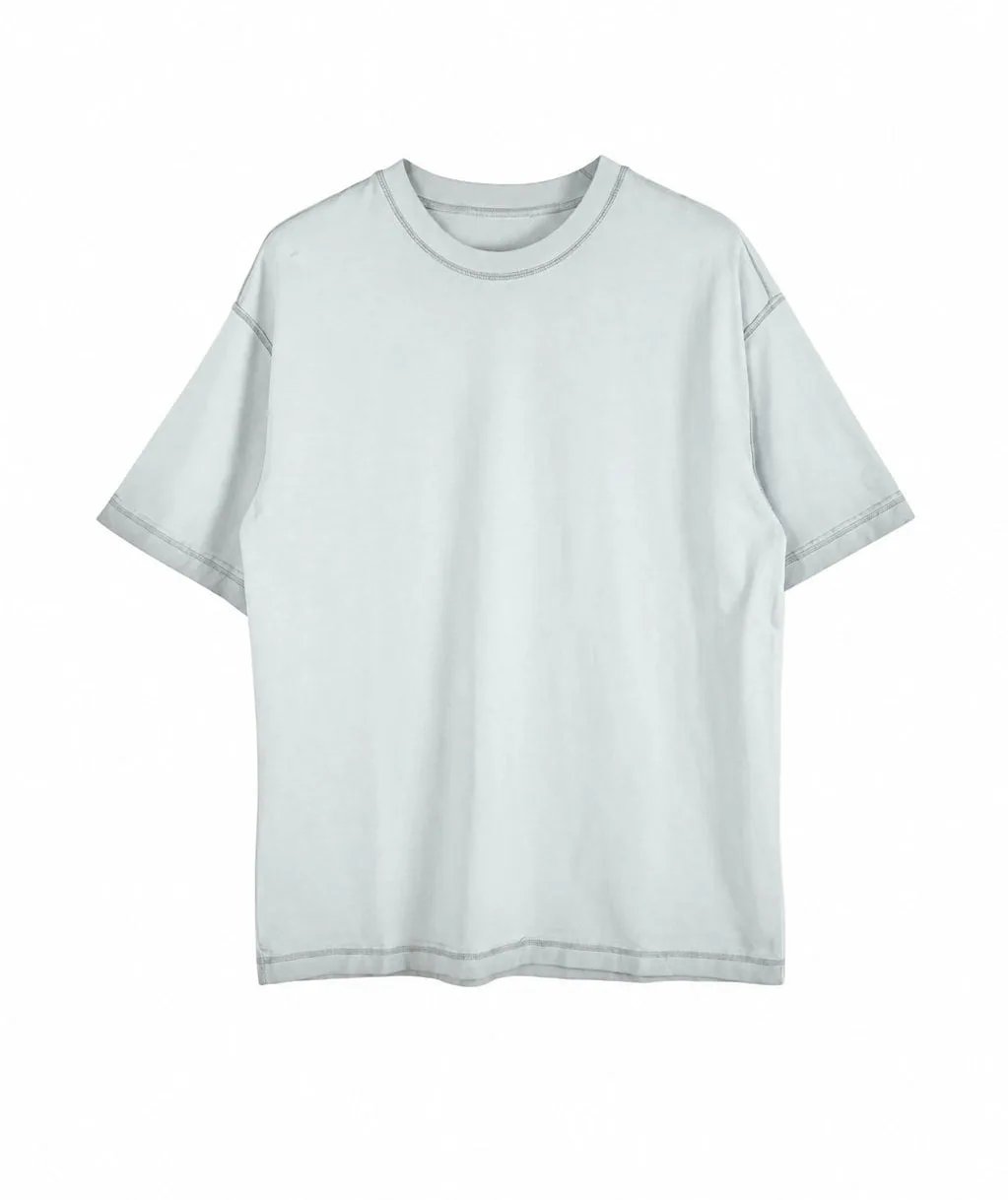 Tricou gri deschis pentru bărbați cu aspect distressed, vedere produs