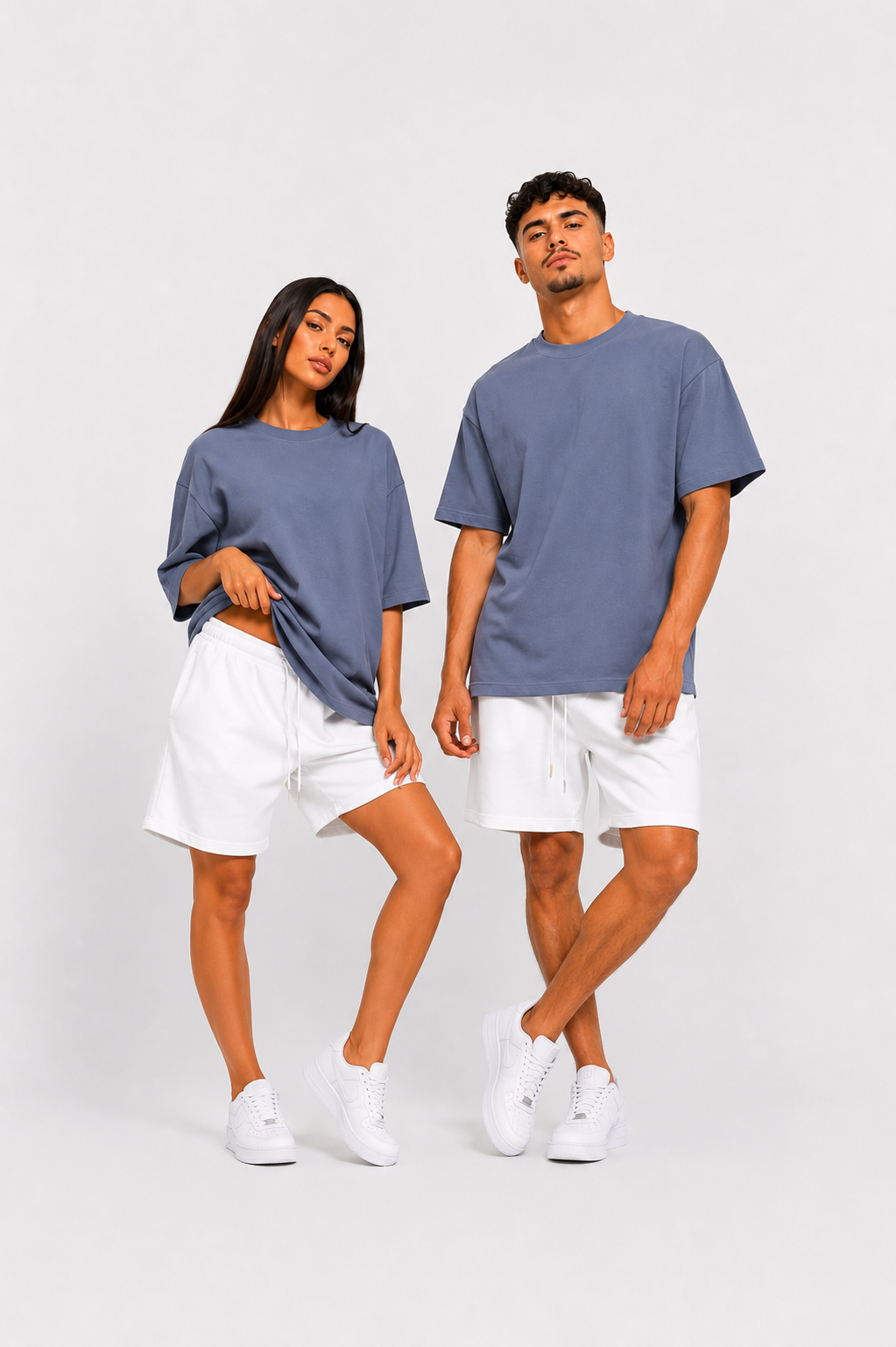Tricou gri unisex din 100% bumbac, model casual confortabil pentru femei și bărbați