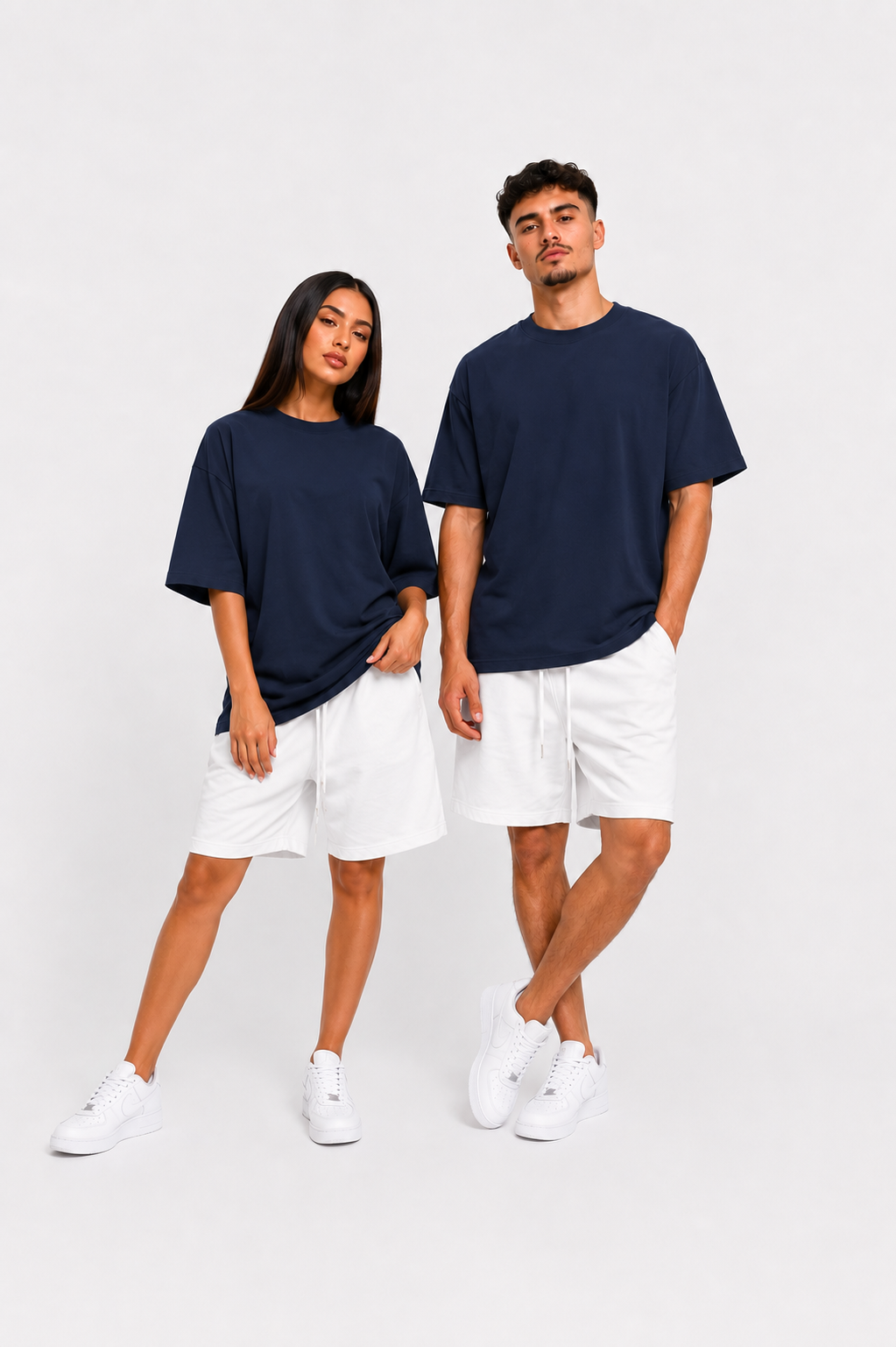 Tricou bleumarin pentru bărbați, 100% bumbac, model casual confortabil