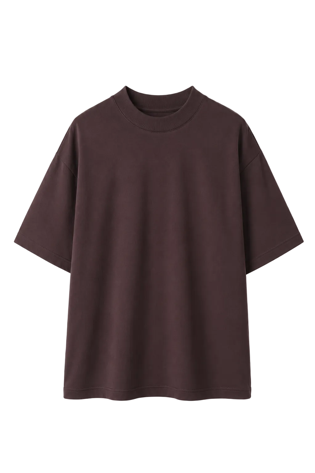 Tricou Burgundy Unisex - Bumbac 100%, Guler la Bază