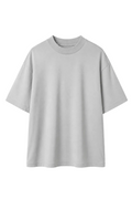Tricou Gri deschis Unisex - Bumbac 100%, Guler la Bază