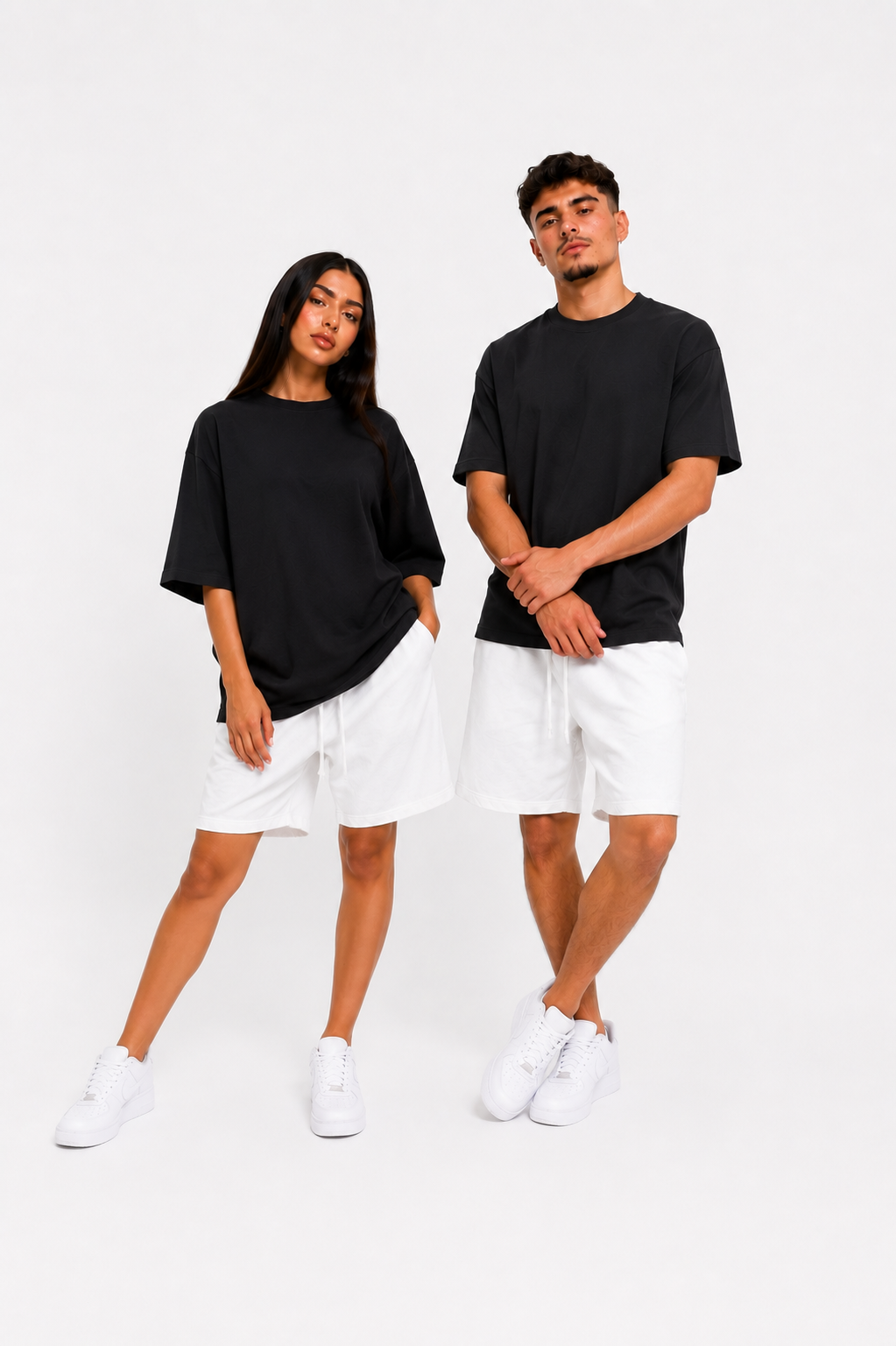 Tricou negru pentru bărbați, 100% bumbac, model casual confortabil