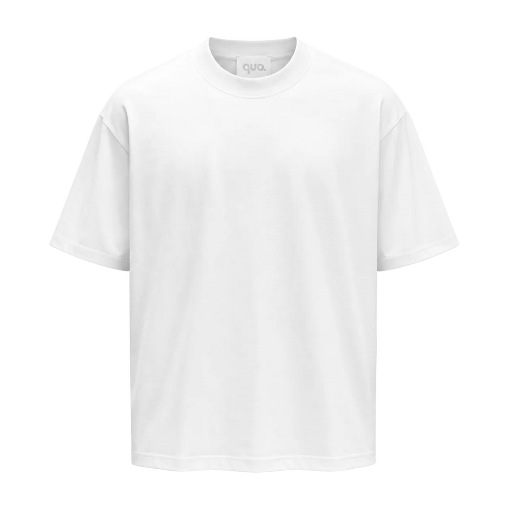 Tricou simplu alb 100% bumbac pentru ținute casual