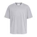 Tricou simplu gri deschis 100% bumbac pentru ținute casual