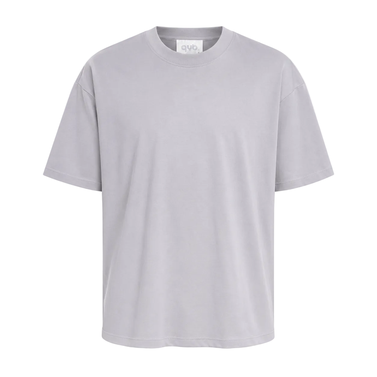 Tricou simplu gri deschis 100% bumbac pentru ținute casual