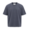 Tricou simplu gri închis 100% bumbac pentru ținute casual
