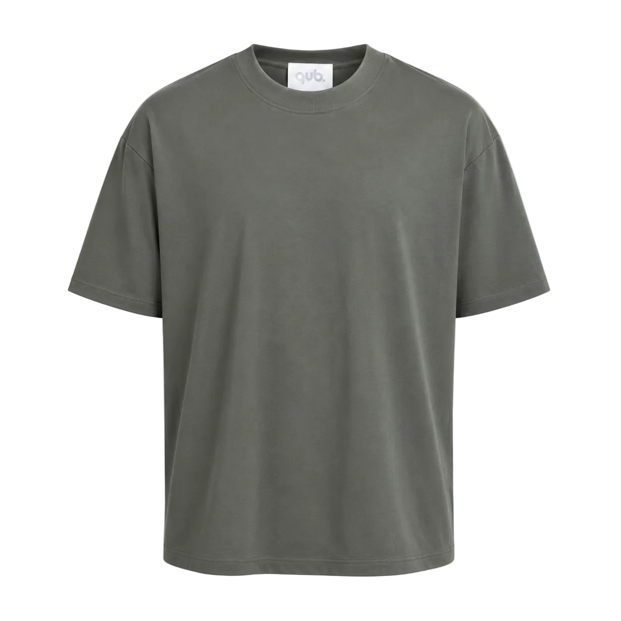 Tricou simplu verde armată 100% bumbac pentru ținute casual