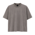 Tricou oversized taupe din 100% bumbac cu design minimalist și croială modernă